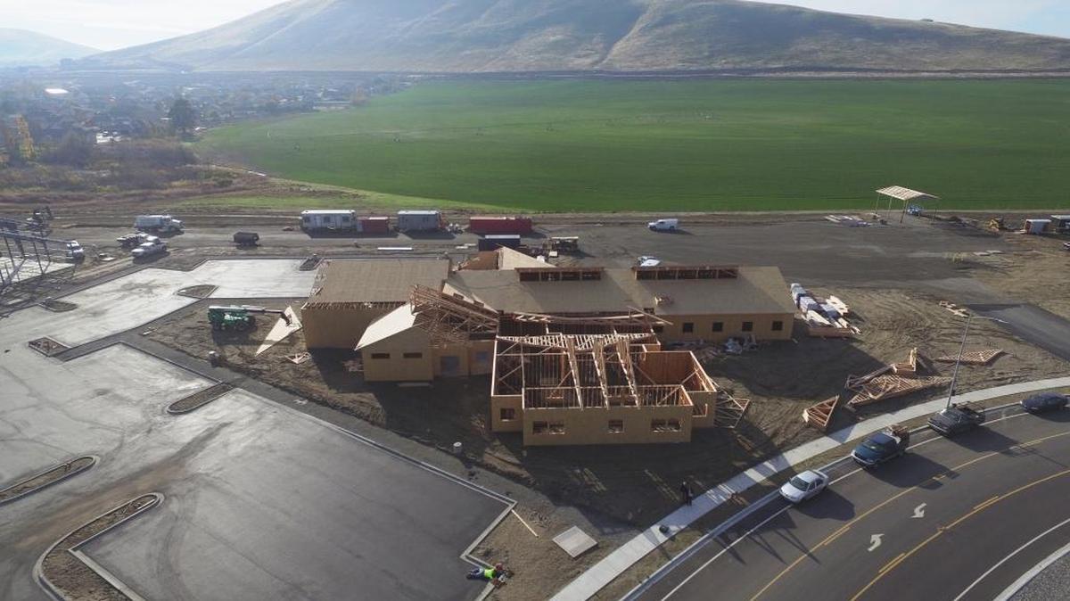 Construction continues on the new Municipal Services Facility.