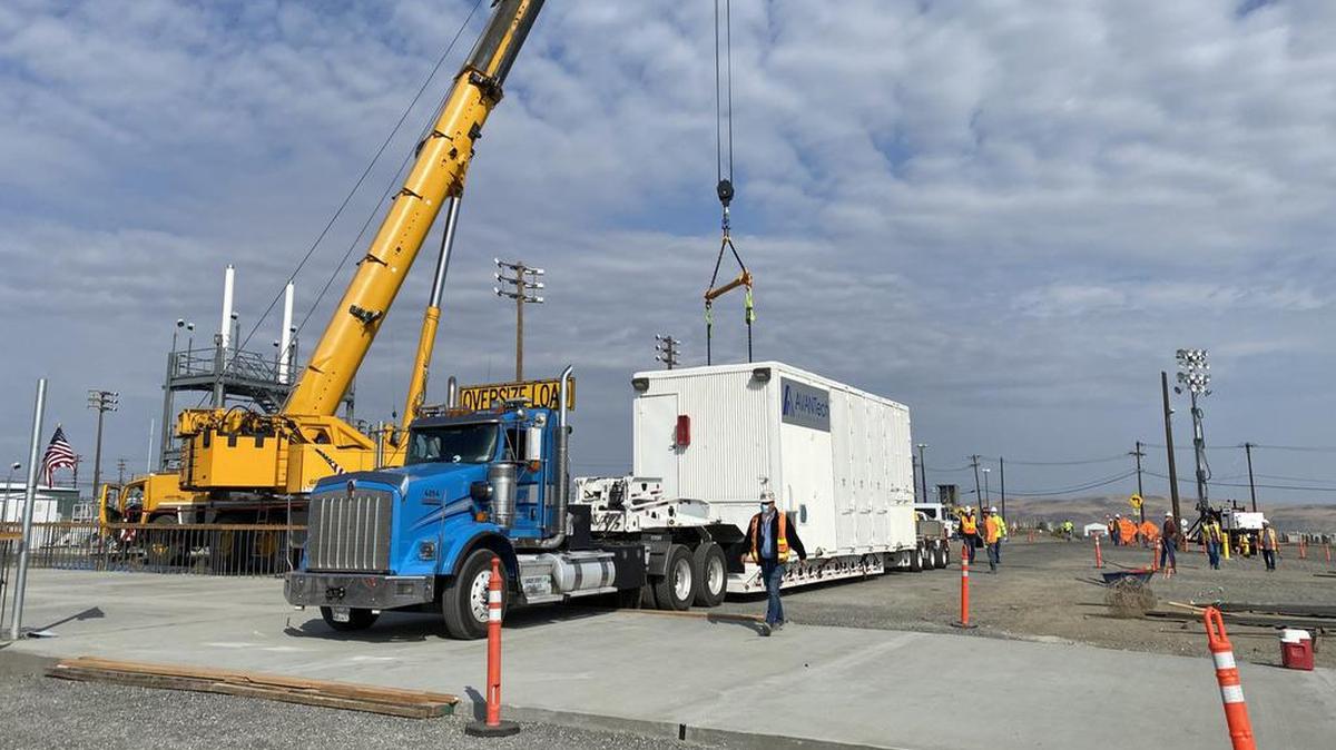 Operational acceptance testing is underway of the Tank-Side Cesium Removal unit and associated equipment that will treat tank waste before vitrification, after Washington River Protection Solutions received the equipment on site last summer.