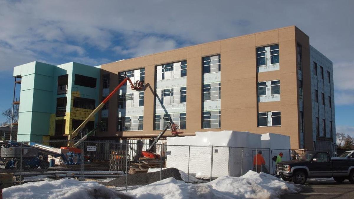 Construction is underway at Columbia Basin College’s Wortman Medical Science Center. The facility is scheduled to open in June.