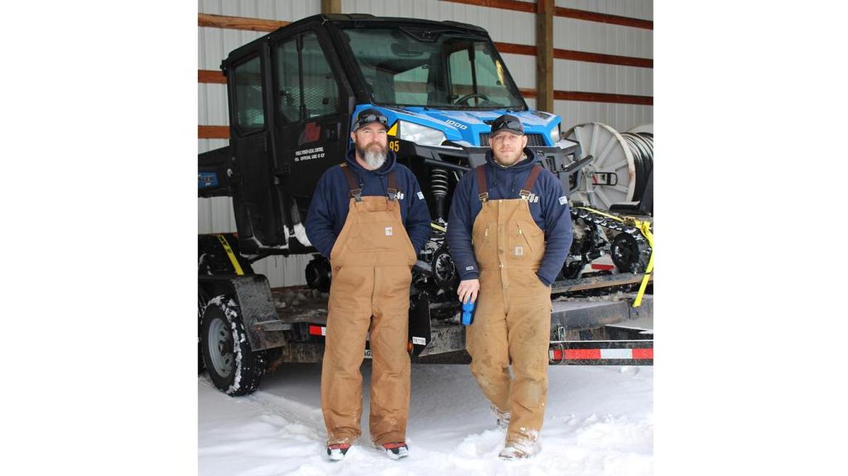 Joe Garner and Shawn Hiebert, Benton PUD linemen, used the Polaris side-by-side often during the snow storms that plagued the region this winter.