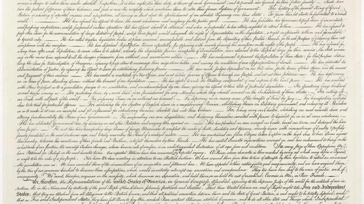 Today we celebrate the signing of the Declaration of Independence, which is housed in the National Archives in Washington, D.C.