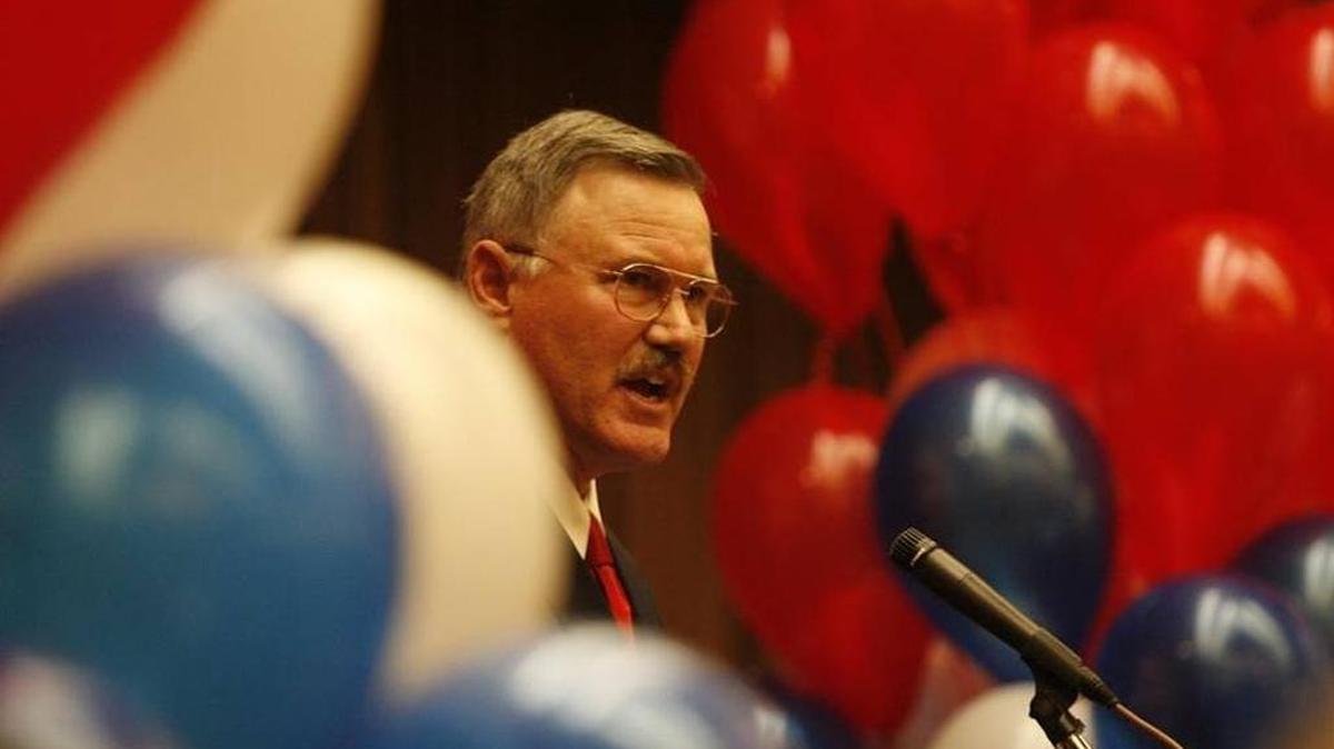 Clint Didier shown during his 2010 official kickoff for his campaign to run against Sen. Patty Murray.