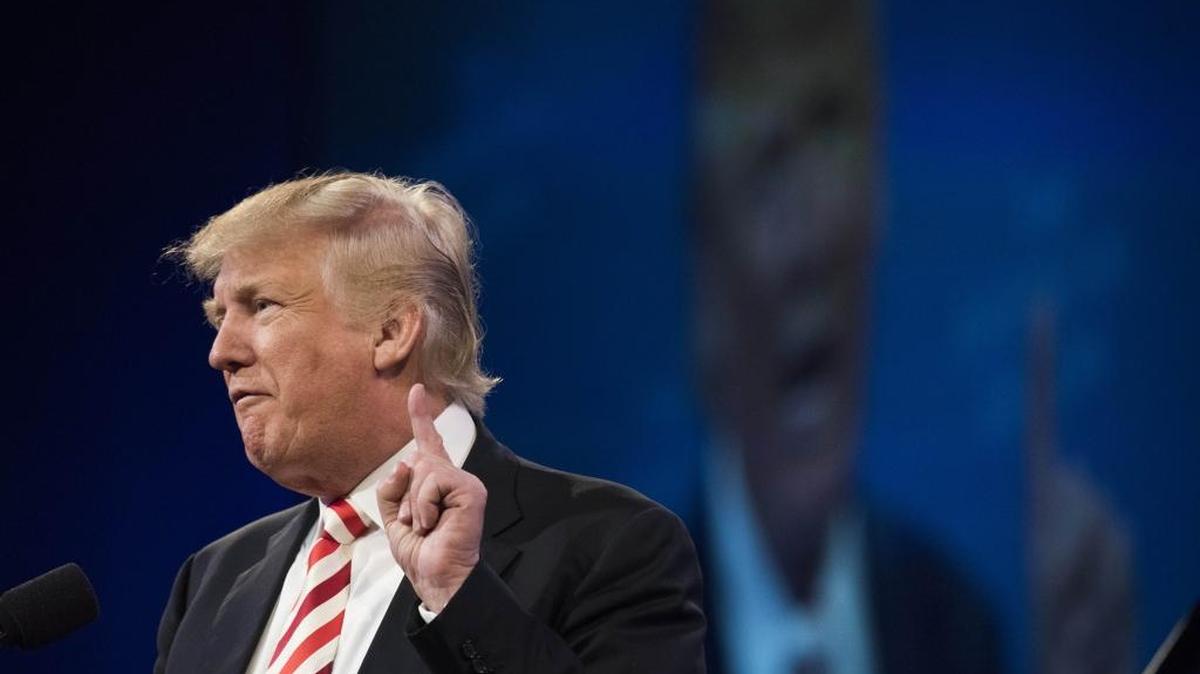 Republican presidential candidate Donald Trump