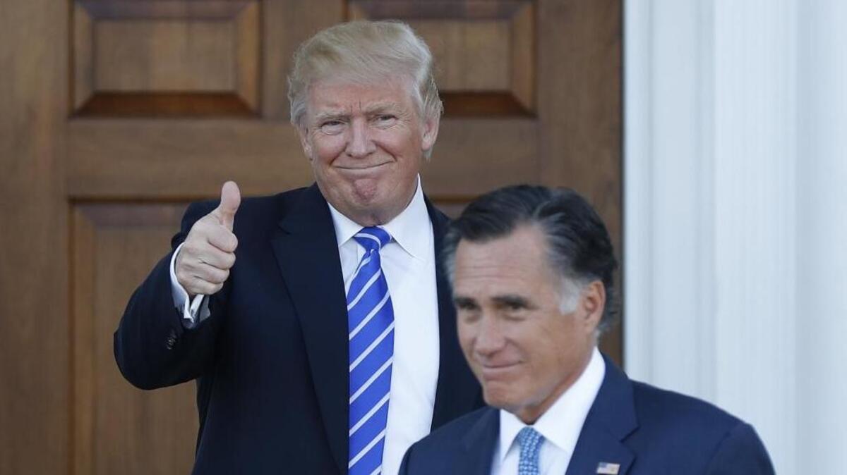 At this time last year, then-President-elect Donald Trump and Mitt Romney were on good terms. Now, the two represent opposing sides in the fight for the Republican Party.