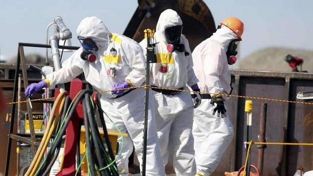 Workers at the Hanford Site are cleaning up radioactive and hazardous chemical waste left from the past production of plutonium.