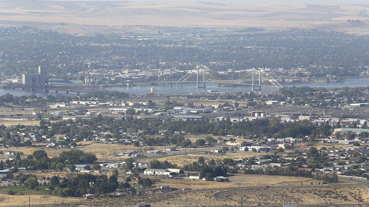 Aerial view of the Tri-Cities