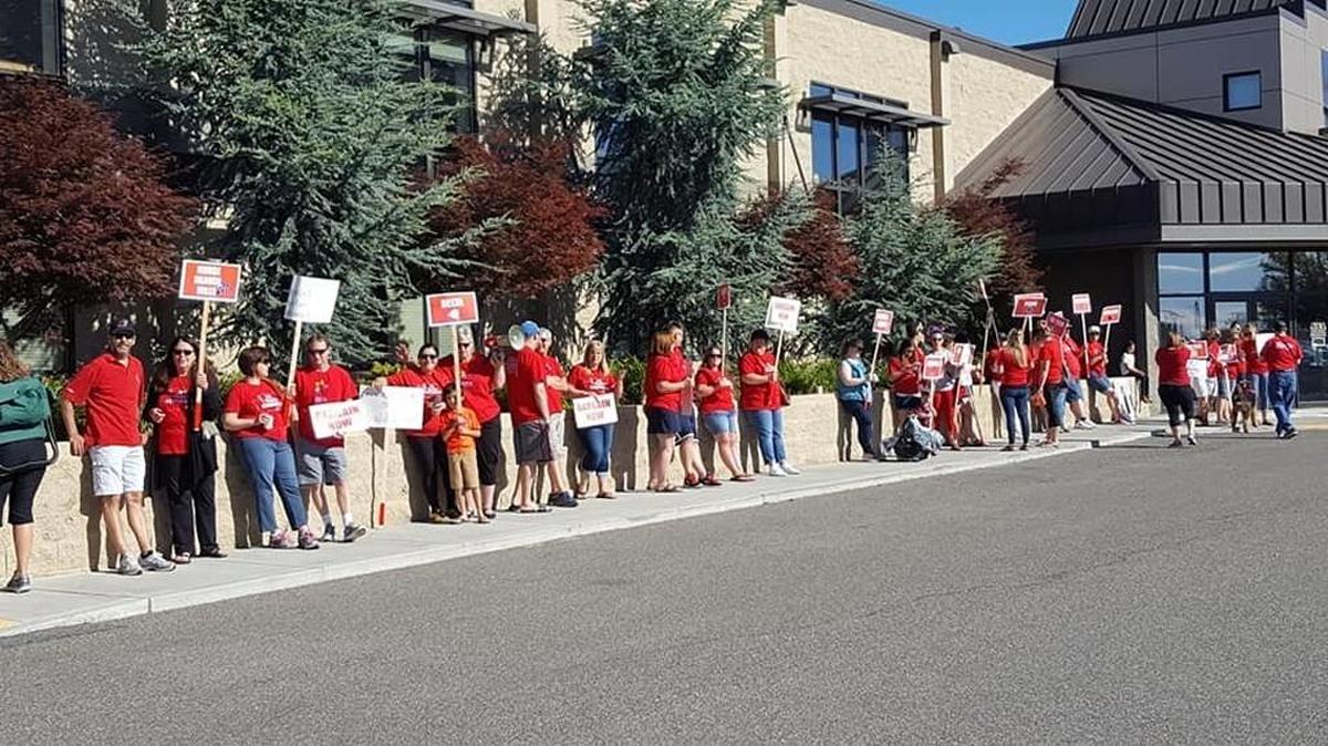 Kennewick teachers have held rallies while they are in the midst of negotiating a new contract with the school district. The Kennewick School Board is considering opening up the talks to the public.