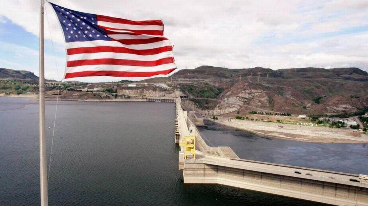 Negotiations began last May to modernize the treaty with Canada that governs the operation of dams on the Columbia River. This is Grand Coulee Dam with Lake Roosevelt behind it.