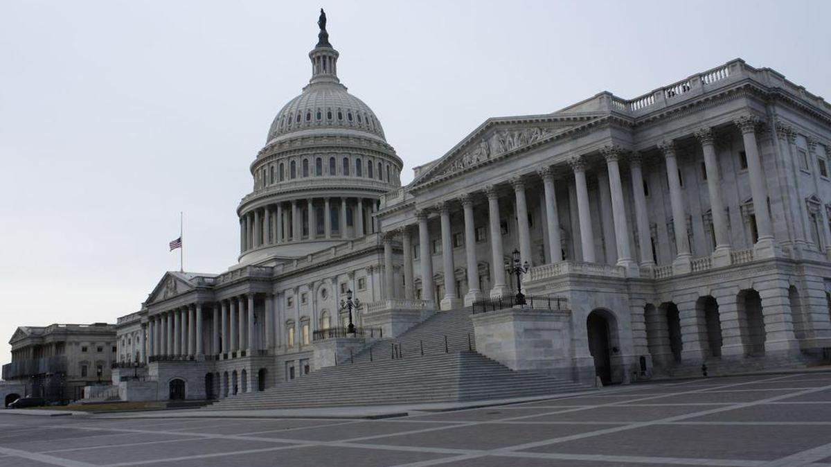 The East Front of the United States Capitol Building in Washington, D.C., on December 25, 2018.