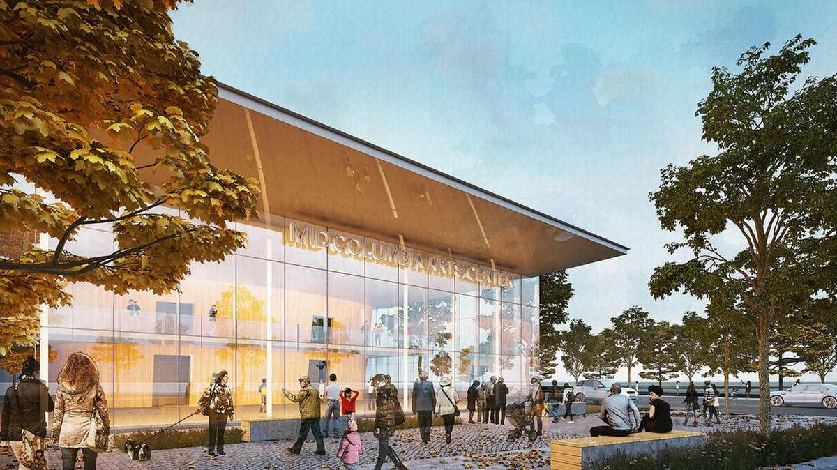 The Arts Center Task Force has completed a pre-design study and site plan of the Mid-Columbia Arts Center. The proposed facility will include an 800-seat theater and a large lobby that can be used for events like art shows, receptions and other events.