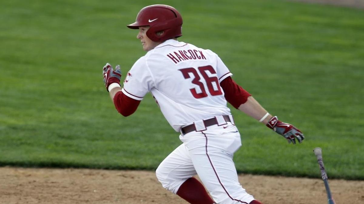 Washington State’s J.J. Hancock drops the bat as he runs to first base Tuesday during the Cougar Diamond Classic against Gonzaga University at Gesa Stadium in Pasco.