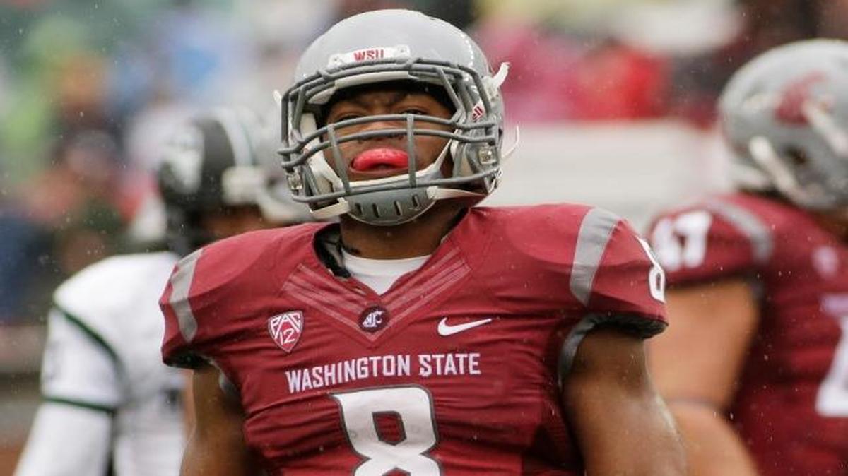 
Washington State linebacker Jeremiah Allison stops running after a play during Saturday’s loss to Portland State in Pullman. 
