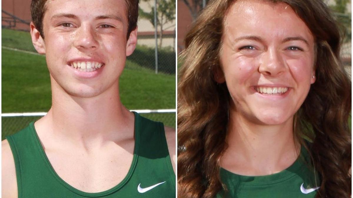Richland’s Riley Moore, left, and Katie Andrus are the Tri-City Herald’s All-Area Cross Country Runners of the Year.