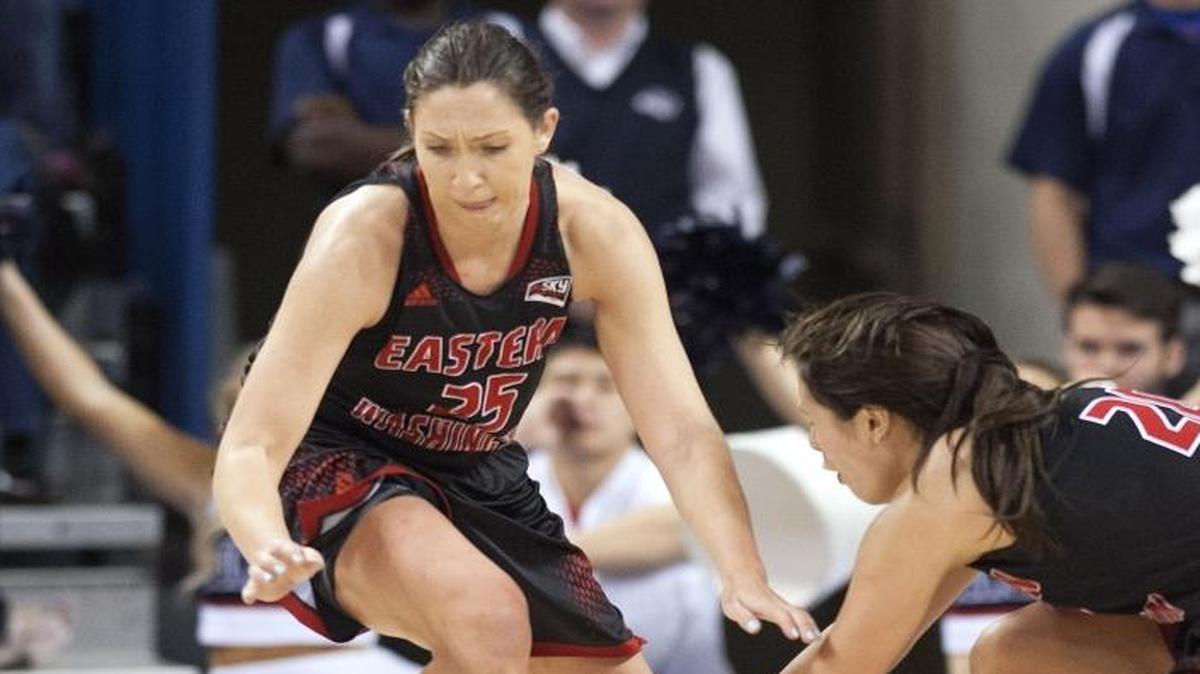Not far removed from her playing days at Chiawana High School and Eastern Washington University, Hayley Hodgins-Middleton (25) was hired Thursday to coach the Richland girls basketball team.