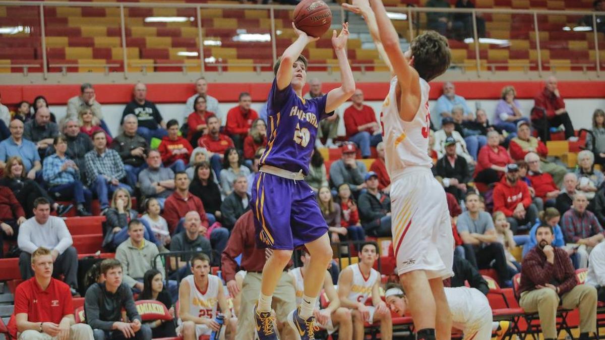 Connor Woodward (20) finished the 2018-19 Mid-Columbia Conference season as the No. 2 scorer.