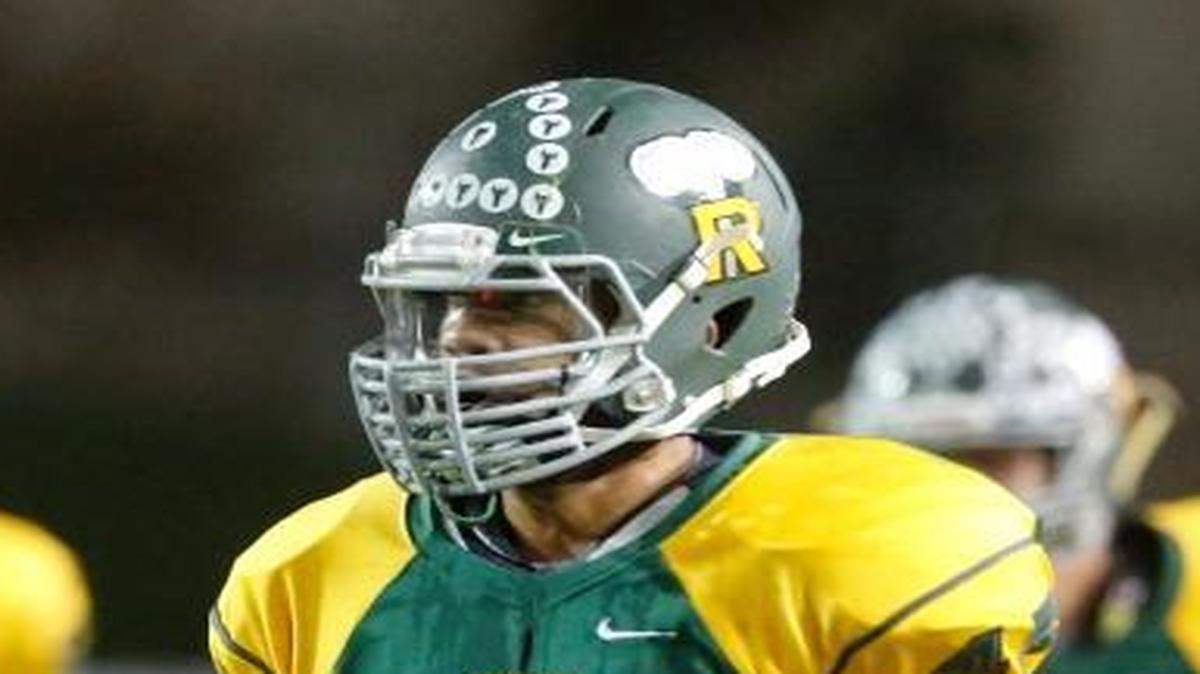 Richland running back/defensive end Lakota Wills (45) is the Tri-City Herald All-Area Player of the Year after leading the Bombers to their first trip to the state semifinals since 1999.