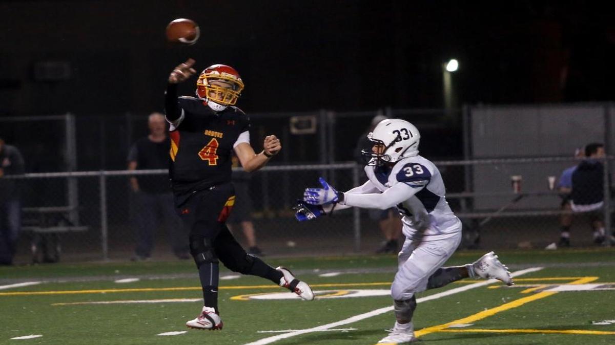 Kamiakin quarterback Payton Flynn (4) throws the ball during a game against Chiawana on Sept. 15 at Lampson Stadium in Kennewick.