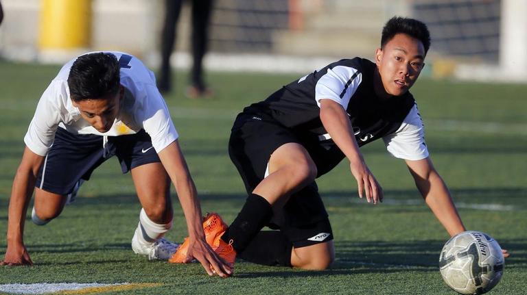 Hanford at Southridge boys soccer, 4/14/2016