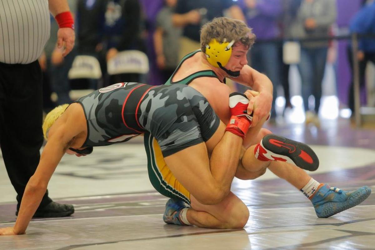 Patrick Workman, right, is a senior wrestler for Richland High.