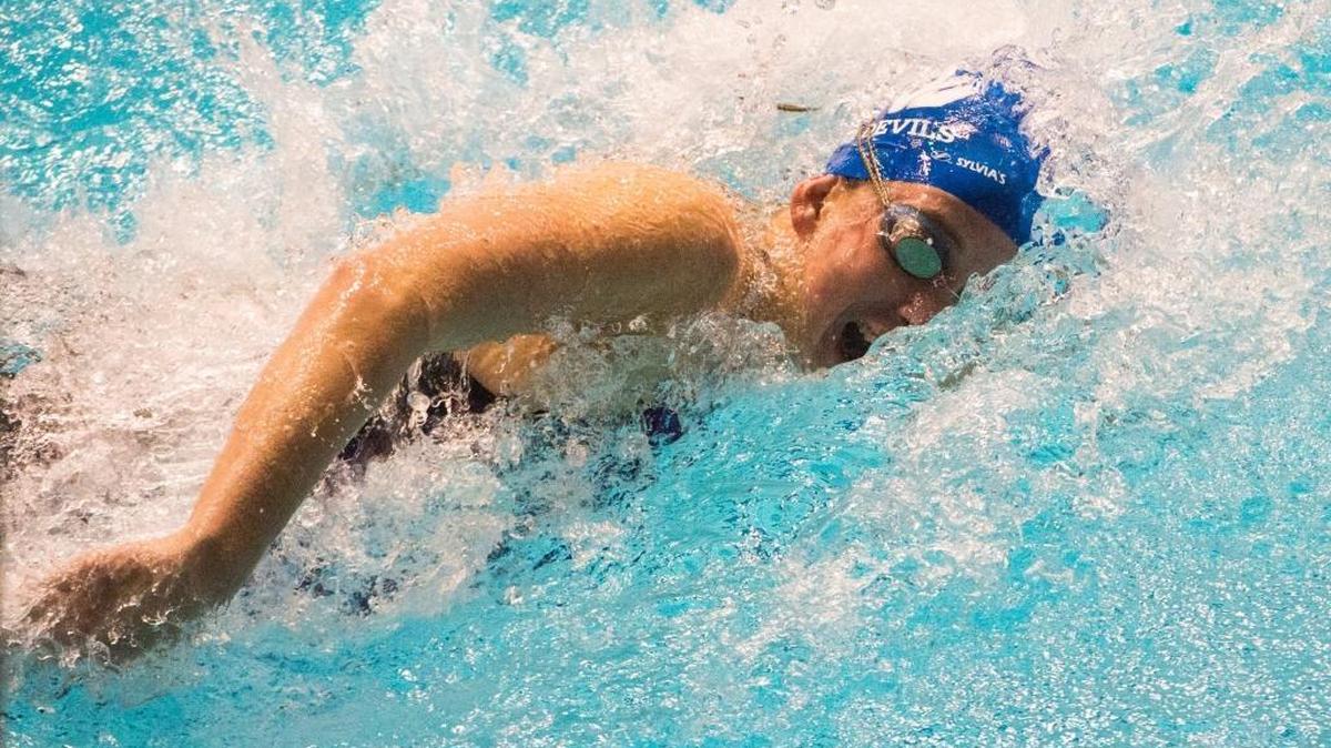 Walla Walla's Paige Gardner competes in the 100-yard freestyle event Nov. 11 at the 4A girls state swim and dive championships at the King County Aquatics Center in Federal Way.