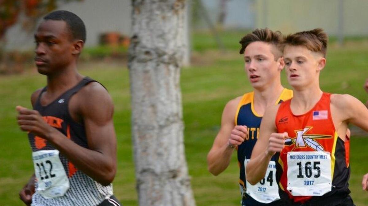 The Kamiakin boys, led by Ryan Child (165), are ranked No. 1 in the Class 3A boys cross country poll.