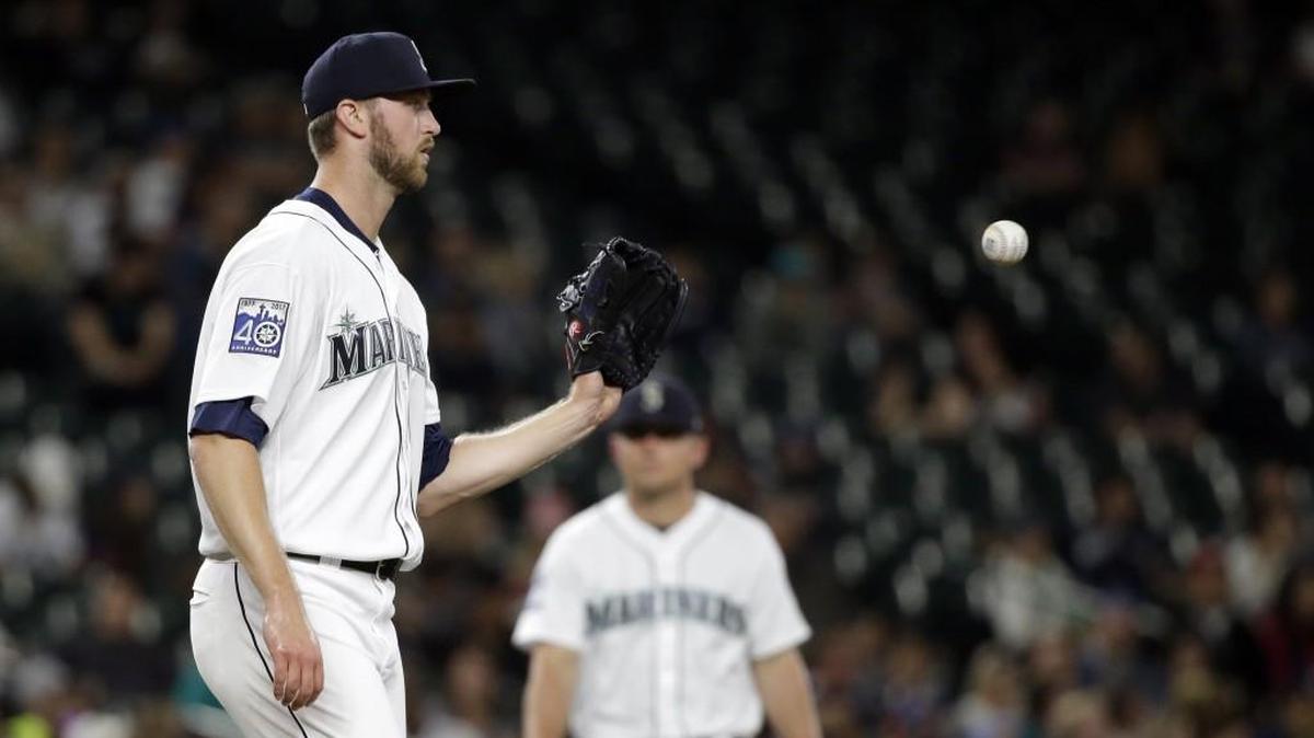 Max Povse is the newest member of the Mariners bullpen. At 6-foot-8 but just 23 years old, Povse was a big surprise when he was called up.