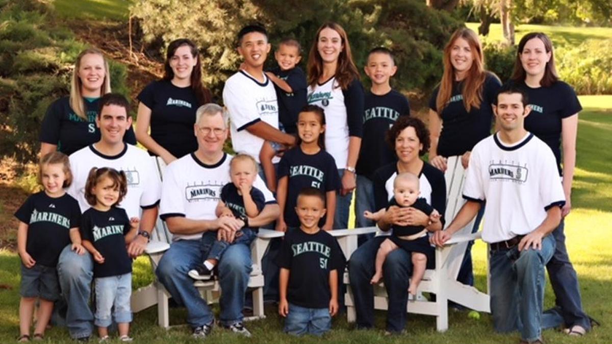 Betsy Haffner of Kennewick, front row, seated second from right, will throw out the ceremonial pitch May 15 and serve as honorary bat girl for the Seattle Mariners as part of Major League Baseball’s Going to Bat Against Breast Cancer initiative.