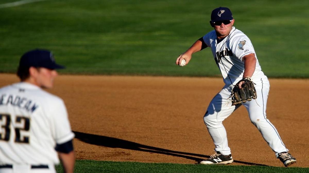 Tri-City Dust Devils’ third baseman Boomer White (4), fielding a ball in a game against the Hillsboro Hops during the 2016 season, is looking to improve upon his rookie campaign where he hit .218 and struck out 34 times in 230 at-bats.