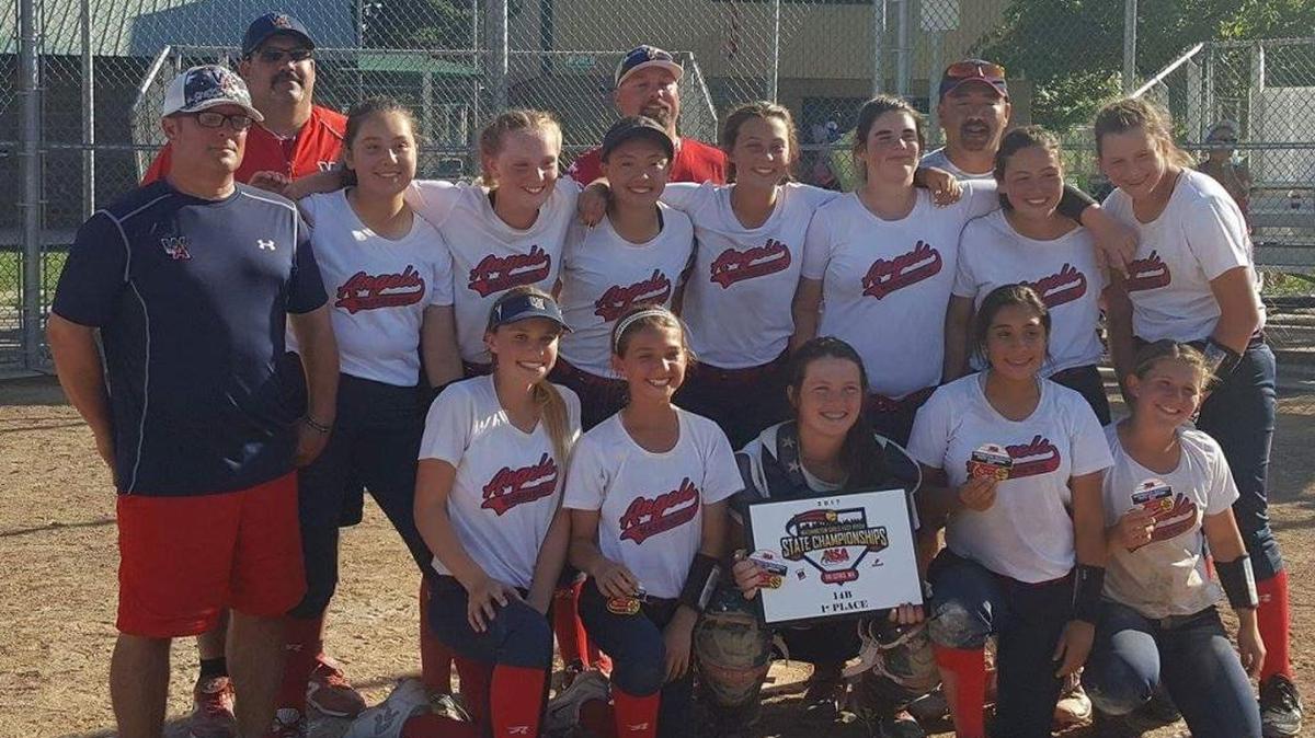 The Washington Angels 14U softball team won the 14U B NSA state championship Sunday at Columbia Playfields in Richland.