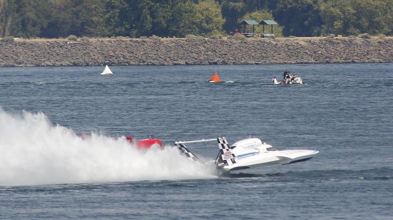 A final view from the barge for Water Follies 2016
