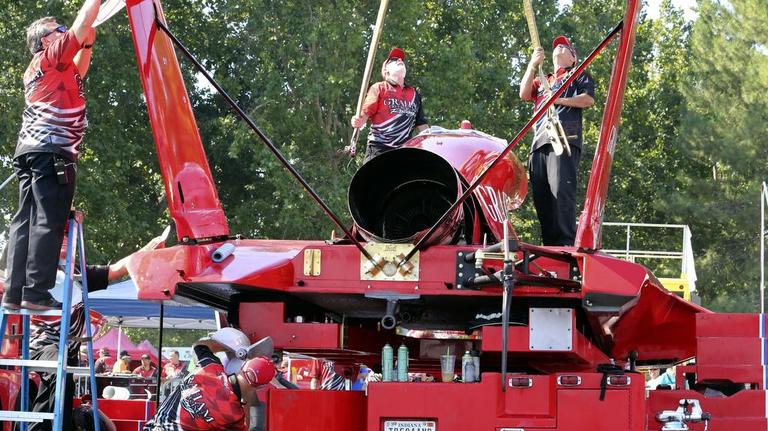 A view from the pits on the final day of Tri-Cities Water Follies