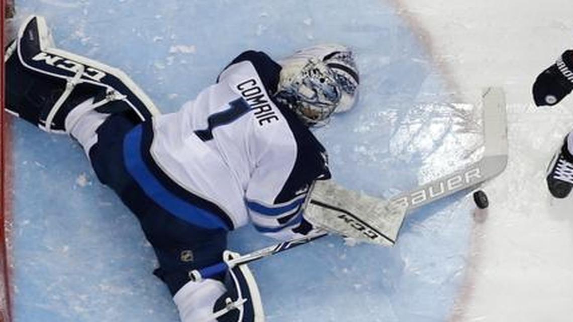 Former Tri-City Americans goalie Eric Comrie wins NHL debut with Winnipeg Jets