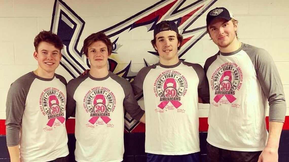 They turned the ice pink at Toyota Center. It’s for a good cause