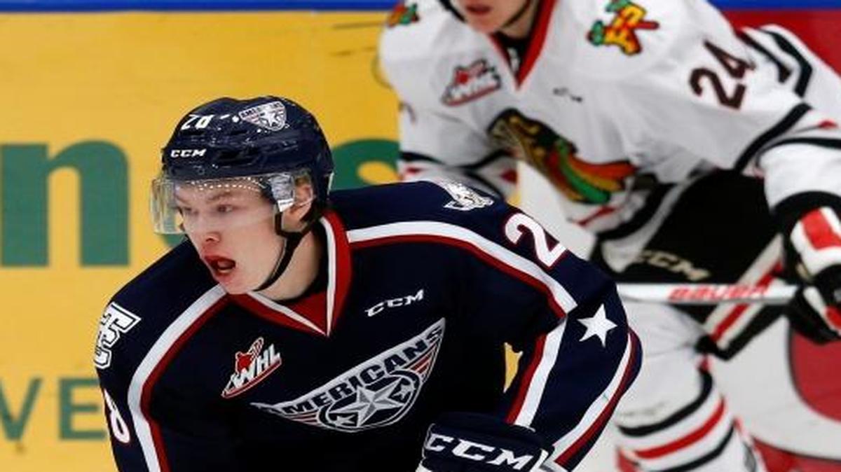 Tri-City Americans rookie forward Morgan Geekie, who has six goals this season, also is a standout baseball player, hitting .384 last summer for the Oak River Dodgers of the Manitoba Senior Baseball League.