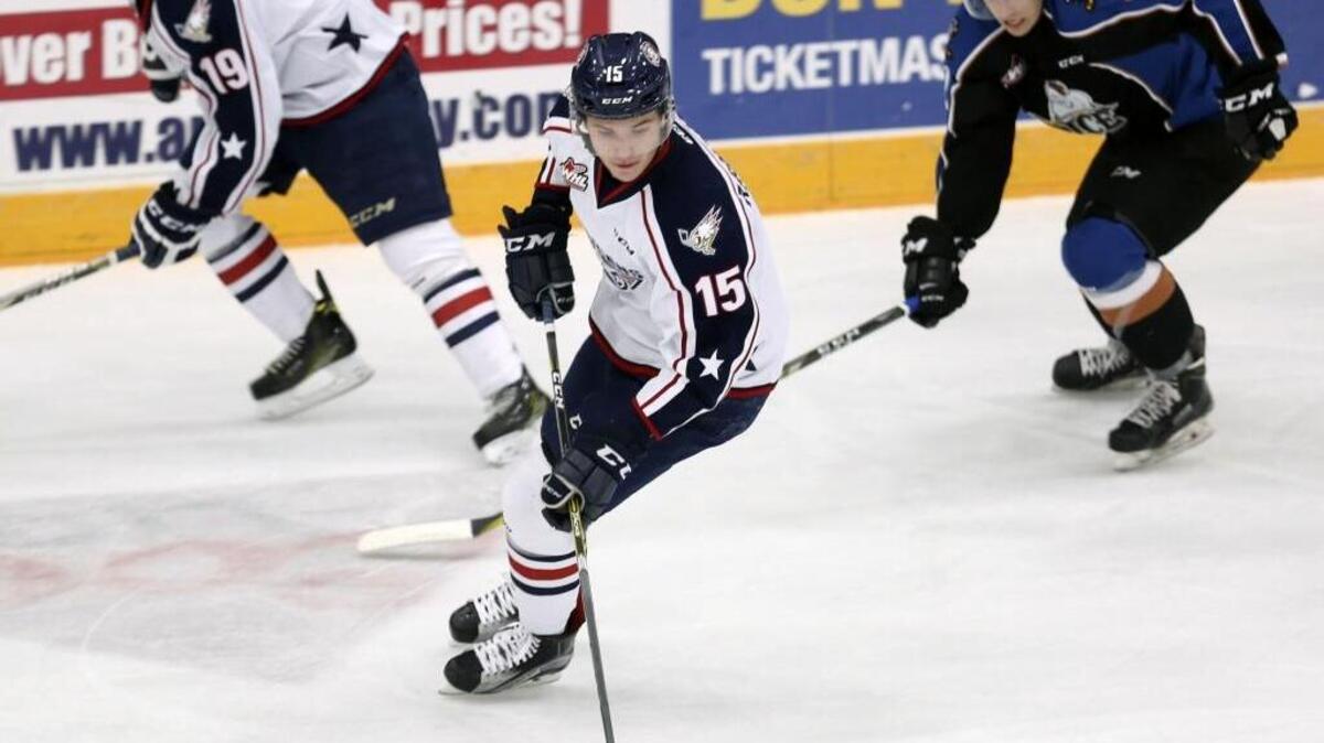 The Tri-City Americans announced Thursday that forward Michael Rasmussen (15) will miss up to three months with a fractured wrist.