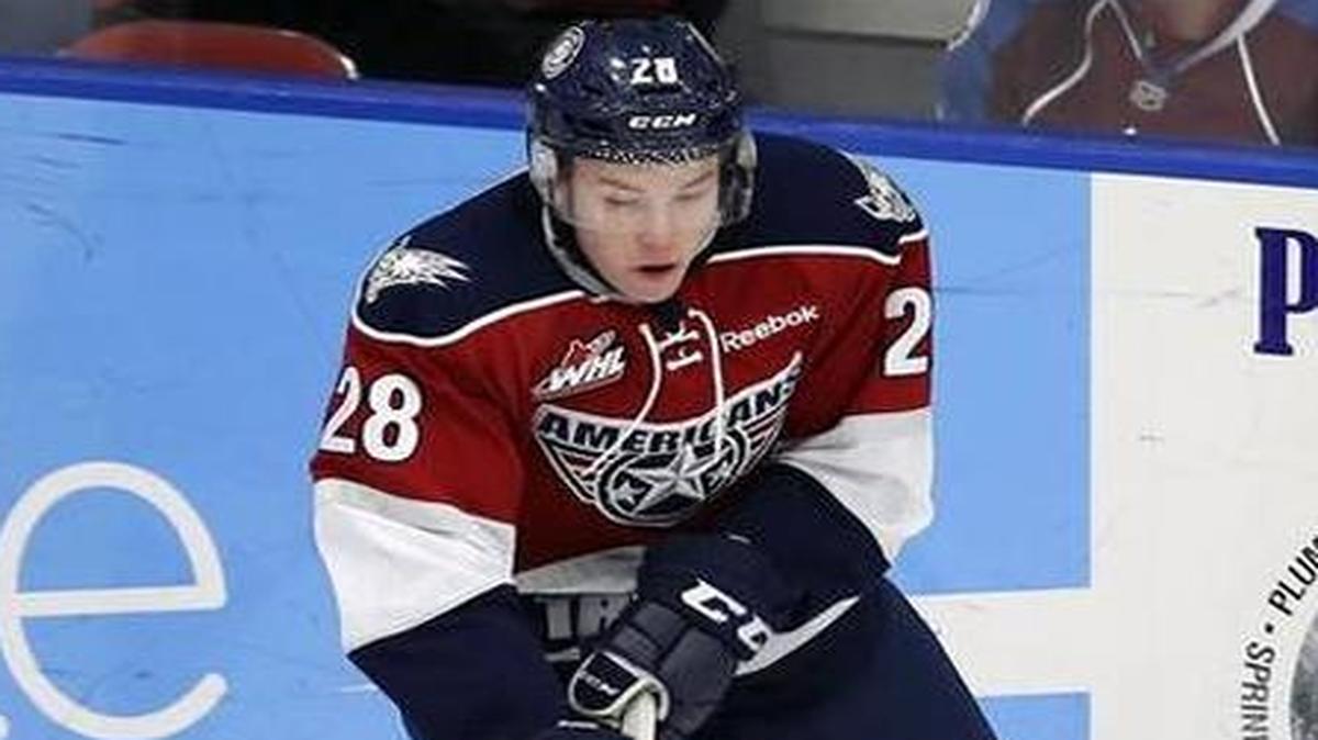 Morgan Geekie (28) leads the Tri-City Americans in scoring with 32 goals and 86 points in 69 games.