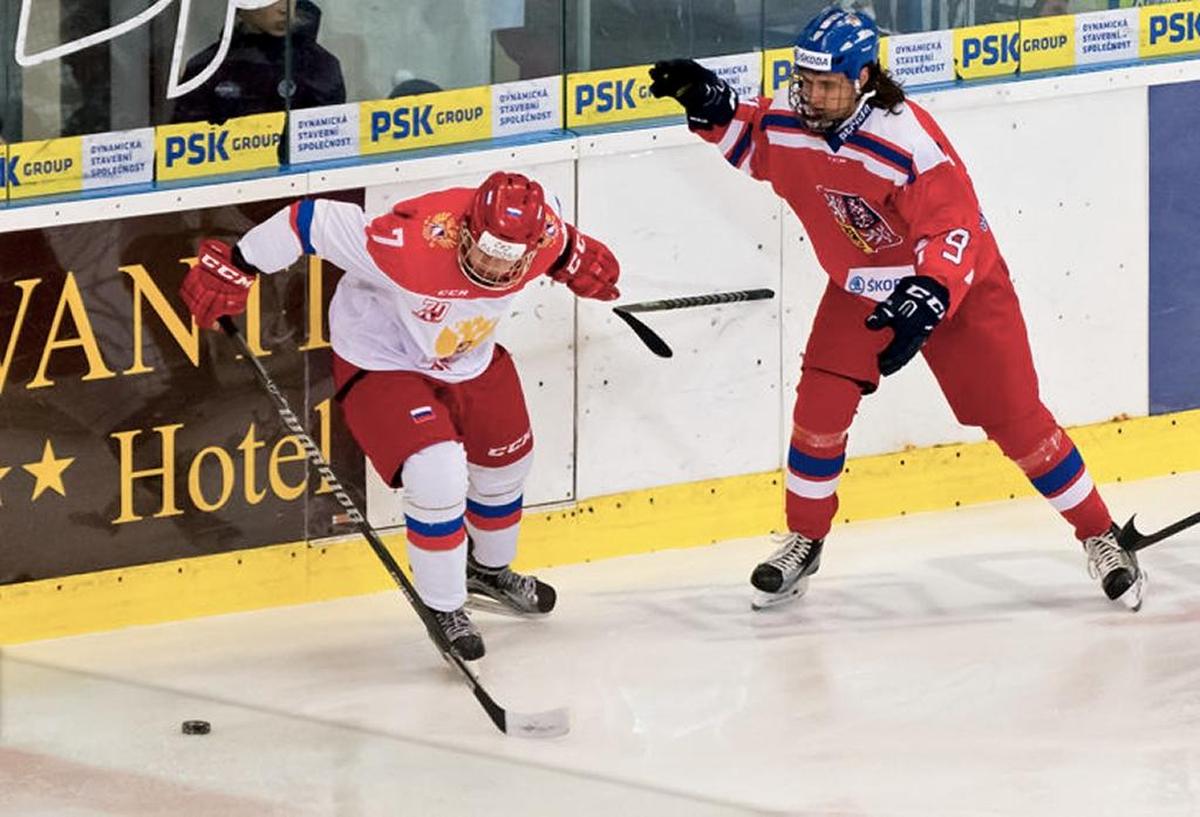 Tri-City drafted Russian defenseman Roman Kalinichenko (left) on Wednesday in the first round of the CHL Import Draft.