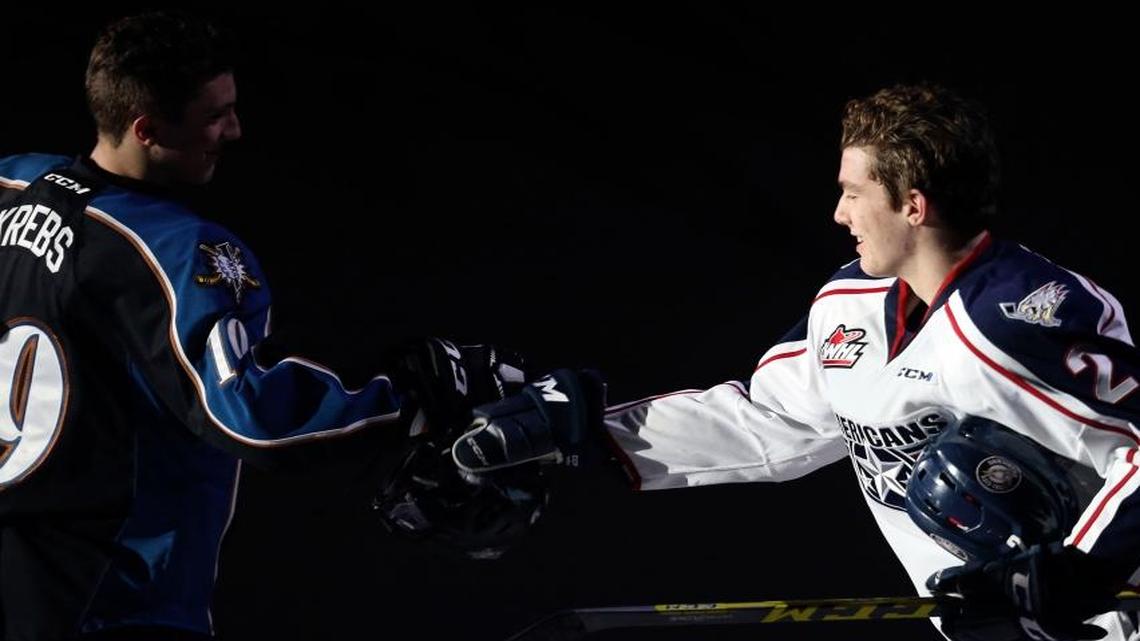 Krebs Family Feud: Tri-City’s Dakota wins first round against brother Peyton of the Kootenay Ice