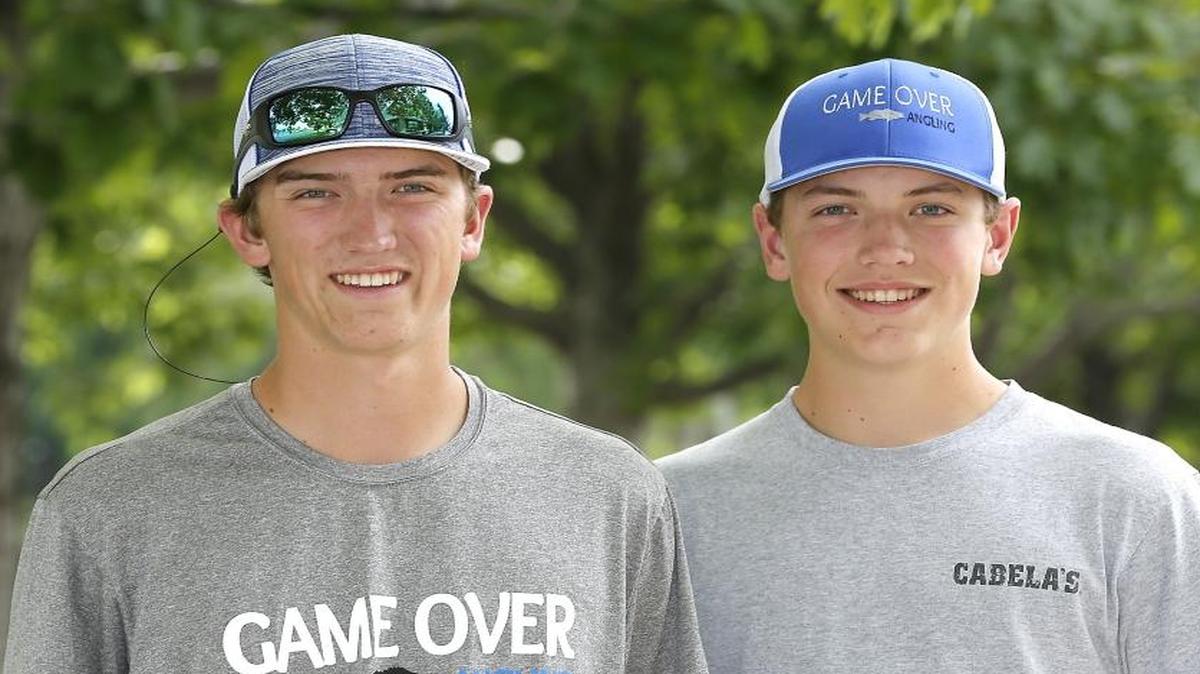 Brothers Drake, left, and Reed Ofsthun of Kennewick will travel to Paris, Tenn., June 19-24 to compete in a national bass fishing tournament.