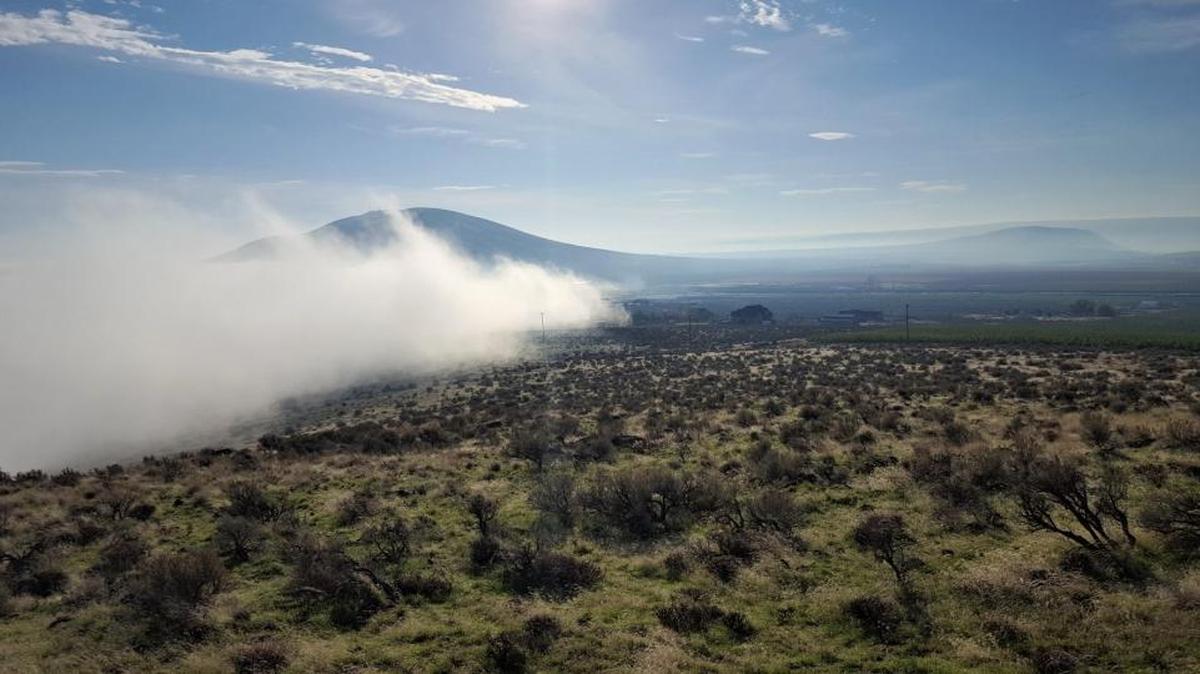 Fog rolls through the valley below the Candy Mountain trail. New Year’s Day also is a free day that doesn’t require a Discover Pass for parking. There’s plenty of places to hike around the Mid-Columbia and Eastern Washington.