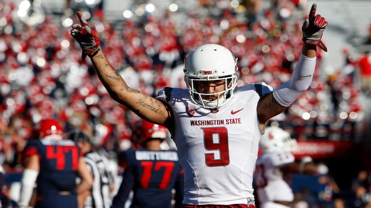 Washington State wide receiver Gabe Marks reacts during the second half of a game against Arizona, Oct. 24, 2015, in Tucson, Ariz. Tri-City residents will have access to more WSU sporting events, and other action from around the conference, after Charter Spectrum added the Pac-12 Network to its cable lineup in May.